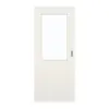 GARANT drzwi przesuwne biel ze strukturą Premium GCK08 z przeszkleniem LA-6