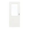 GARANT Drzwi przesuwne białe lakierowane 9016 GHK08 z przeszkleniem LA-6