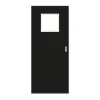 GARANT drzwi przesuwne 0901-60 Black Resopal z przeszkleniem LA-9