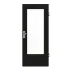 GARANT drzwi wejściowe do mieszkania 0901-60 Black Resopal z przeszkleniem LA-DIN