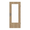 GARANT Drzwi wejściowe do mieszkania Authentic Dąb szczelinowy CePaL z przeszkleniem LA-DIN