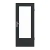 GARANT drzwi wejściowe do mieszkania U12000SD wulkaniczna czerń GHK08 z przeszkleniem LA-DIN