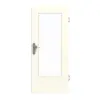 GARANT drzwi wejściowe do mieszkania W980ST15 biel platynowa GHK08 z przeszkleniem LA-DIN