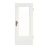 GARANT drzwi wejściowe do mieszkania biel ze strukturą Premium GCK08 z przeszkleniem LA-DIN