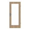 GARANT Drzwi wejściowe do mieszkania Authentic Dąb szczelinowy CePaL z przeszkleniem LA-2