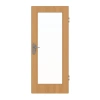 GARANT Drzwi wejściowe do mieszkania Dąb Premium CePaL z przeszkleniem LA-2