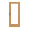 GARANT Drzwi wejściowe do mieszkania dąb Premium GCK08 z przeszkleniem LA-2