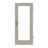 GARANT drzwi wejściowe do mieszkania matowy szary jedwabisty 7044 G-TEC z przeszkleniem LA-2