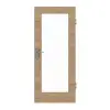 GARANT drzwi wejściowe do mieszkania wzdłuż Authentic dąb szczelinowy GCK08 z przeszkleniem LA-2