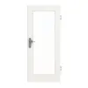 GARANT Drzwi wejściowe do mieszkania Białe lakier 9016 GHK08 z przeszkleniem LA-2