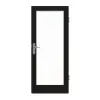 GARANT drzwi wejściowe do mieszkania 0901-60 Black Resopal z przeszkleniem LA-3