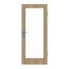 GARANT Drzwi wejściowe do mieszkania Authentic dąb szczelinowy GCK08 z przeszkleniem LA-3