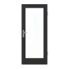 GARANT drzwi wejściowe do mieszkania matowy RAL 9005 G-TEC z przeszkleniem LA-3