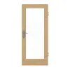 GARANT Drzwi wejściowe do mieszkania Quer Authentic dąb szypułkowyy CePaL z przeszkleniem LA-3