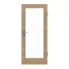 GARANT Drzwi wejściowe do mieszkania Quer Authentic Risseiche GCK08 z przeszkleniem LA-3