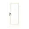 DRZWI WEJŚCIOWE GARANT W1000ST3 Premium Białe GHK08 z przeszkleniem LA-3