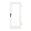 GARANT drzwi wejściowe do mieszkania białe lakierowane 9016 CePaL z przeszkleniem LA-3