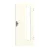 GARANT drzwi wejściowe do mieszkania W980ST15 biel platynowa GHK08 z przeszkleniem LA-4 po stronie zawiasów