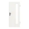 GARANT drzwi wejściowe do mieszkania biały lakier 9016 CePaL z przeszkleniem LA-4 po stronie zawiasów