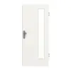 Garant drzwi wejściowe do mieszkania biały lakier 9016 GHK08 z przeszkleniem LA-4 po stronie zawiasów