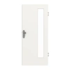DRZWI WEJŚCIOWE GARANT BIAŁY LAKIER 9016 z przeszkleniem LA-4 po stronie zawiasów