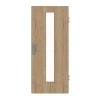 GARANT Drzwi wejściowe do mieszkania Authentic Dąb szczelinowy CePaL z przeszkleniem LA-4 centralnie