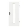 GARANT drzwi wejściowe do mieszkania D354-60 Designer White Resopal z przeszkleniem LA-4 na środku