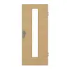 GARANT Drzwi wejściowe do mieszkania, authentic dąb sękaty, układ poprzeczny, GCK08, z przeszkleniem LA-4 na środku