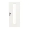 GARANT drzwi wejściowe do mieszkania biały lakier 9016 CePaL z przeszkleniem LA-4 na środku