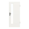 GARANT drzwi wejściowe do mieszkania białe lakierowane 9016 z przeszkleniem LA-4 po stronie zamka