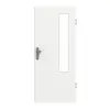 GARANT drzwi wejściowe do mieszkania D354-60 Designer White Resopal z przeszkleniem LA-5 po stronie zawiasów