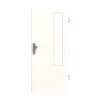 GARANT drzwi wejściowe do mieszkania W1000ST9 Premium biały GHK08 z przeszkleniem LA-5 po stronie zawiasów