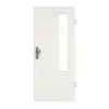 GARANT Drzwi wejściowe do mieszkania, Biel ze strukturą Premium CePaL, z przeszkleniem LA-5 od strony zawiasów