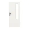GARANT drzwi wejściowe do mieszkania biały lakier 9016 CePaL z przeszkleniem LA-5 po stronie zawiasów