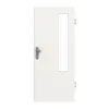 GARANT drzwi wejściowe do mieszkania biały lakier 9016 GHK08 z przeszkleniem LA-5 po stronie zawiasów