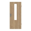 GARANT Drzwi wejściowe do mieszkania Authentic Dąb szczelinowy CePaL z przeszkleniem LA-5 centralnie