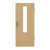 GARANT Drzwi wejściowe do mieszkania, authentic dąb sękaty, układ poprzeczny, CePaL, z przeszkleniem LA-5 na środku