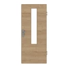 GARANT Drzwi wejściowe do mieszkania Układ poprzeczny Authentic Dąb szczelinowy CePaL z przeszkleniem LA-5 centralnie