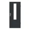 GARANT drzwi wejściowe do mieszkania U12000SD wulkaniczna czerń GHK08 z przeszkleniem LA-5 na środku