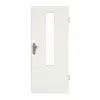 GARANT Drzwi wejściowe do mieszkania, biel ze strukturą Premium GCK08, z przeszkleniem LA-5 pośrodku