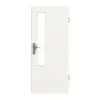 GARANT drzwi wejściowe do mieszkania biały lakier 9016 CePaL z przeszkleniem LA-5 od strony zamka