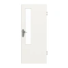 DRZWI WEJŚCIOWE GARANT BIAŁY LAKIER 9016 z przeszkleniem LA-5 po stronie zamka