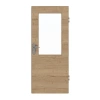 GARANT Drzwi wejściowe do mieszkania Układ poprzeczny Authentic Dąb szczelinowy CePaL z przeszkleniem LA-6