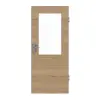 GARANT drzwi wejściowe do mieszkania wzdłuż Authentic dąb szczelinowy GCK08 z wycięciem na szybę LA-6