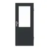 GARANT drzwi wejściowe do mieszkania U12000SD wulkaniczna czerń GHK08 z przeszkleniem LA-6