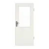 GARANT drzwi wejściowe do mieszkania biel ze strukturą Premium CePaL z przeszkleniem LA-6