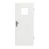 GARANT drzwi wejściowe do mieszkania matowy biały lakier 9016 G-TEC z przeszkleniem LA-8