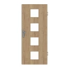 GARANT Drzwi wejściowe do mieszkania Authentic Dąb szczelinowy CePaL z przeszkleniem LA-10