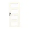 GARANT drzwi wejściowe do mieszkania 0105-60 Pearl White CePaL z przeszkleniem LA-11