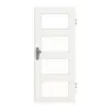 GARANT Drzwi wejściowe do mieszkania Quer Authentic Bianco GCK08 z przeszkleniem LA-11